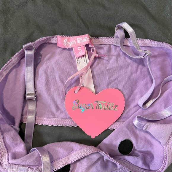 Discontinued Dolls Kill Sugar Thrillz Frisky Whiskers Bralette and Panty Set - Picture 7 of 10